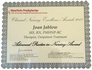 Joan Jablow award